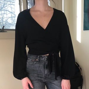 EUC Babaton / Aritzia Tie Blouse Top